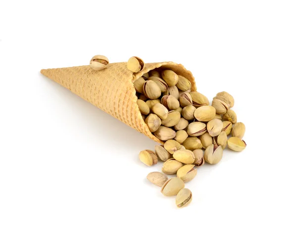 Cornet with pistachio — Stock Photo, Image