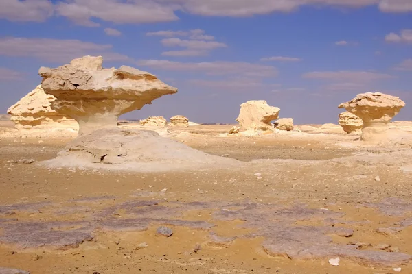 Bílá poušť v Egyptě — Stock fotografie