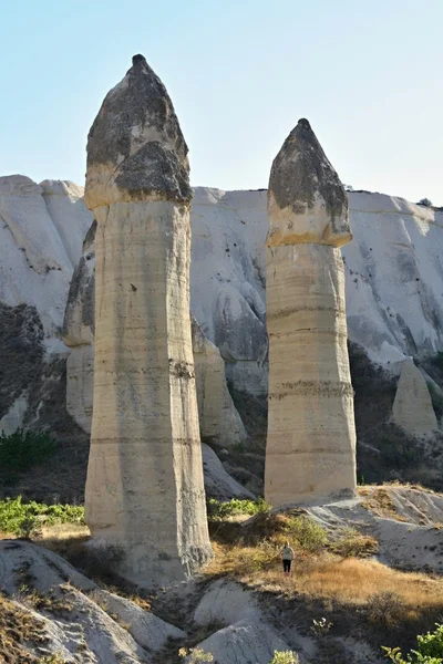 Capadocia, Columnas de piedra en el valle de Gorcelid —  Fotos de Stock