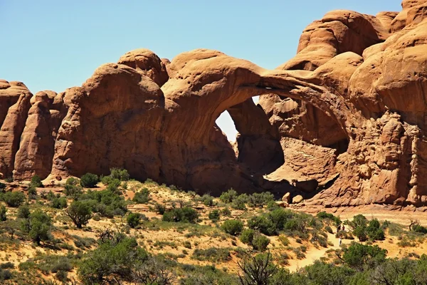 Arch in canyonlands national park bij moab, utah, usa — Stockfoto