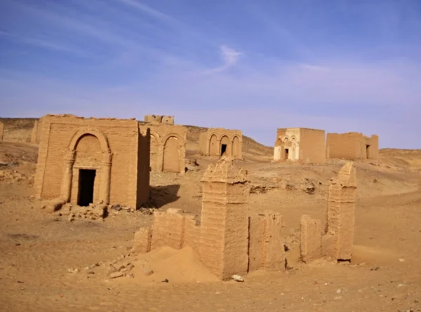 El Bagavat temető, Kharga Oasis, Egyiptom — Stock Fotó