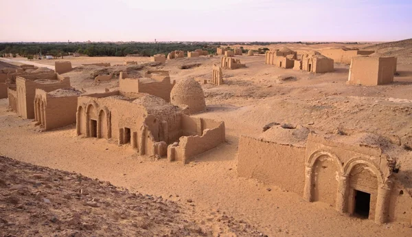 El Bagavat temető, Kharga Oasis, Egyiptom — Stock Fotó