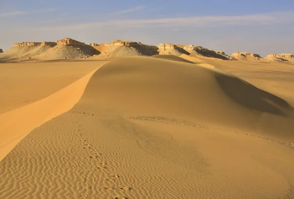 The limestone formation rocks in the Western White Desert,  Farafra, Egypt — Stock Photo, Image