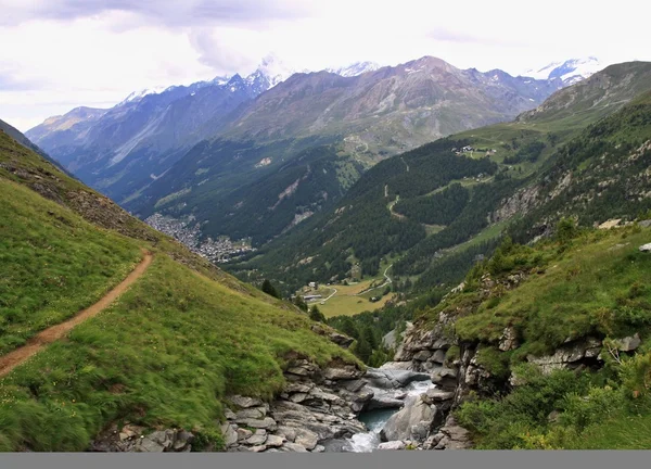 Lihat di Alpen Swiss — Stok Foto