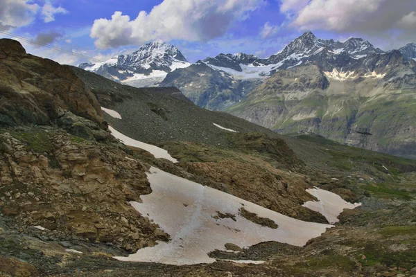 Vue sur les Alpes suisses — Photo