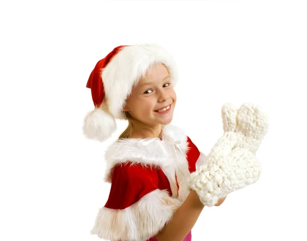 Cute Christmas girl — Stock Photo, Image