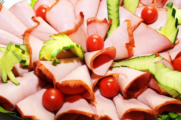 Fette di prosciutto — Foto Stock