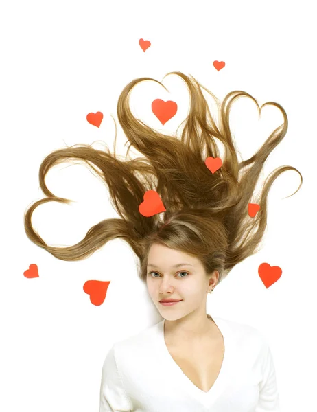 Valentine girl — Stock Photo, Image