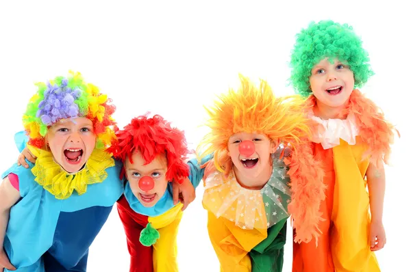 Lustige kleine Clowns — Stockfoto