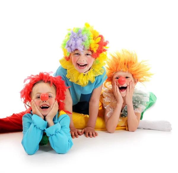 Funny little clowns — Zdjęcie stockowe