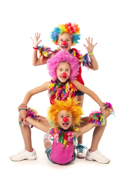 Смешные клоуны — стоковое фото