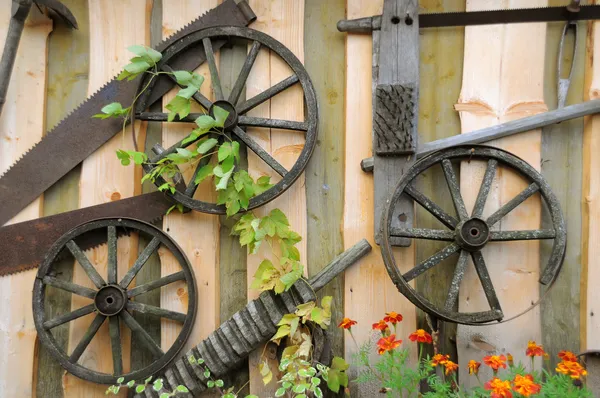 Old agriculture instruments Royalty Free Stock Images