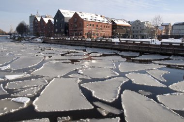 Klaipeda şehir kış