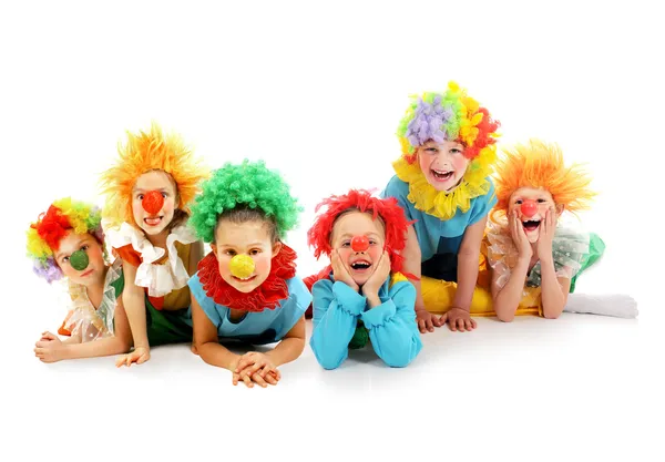 Lustige Clowns — Stockfoto