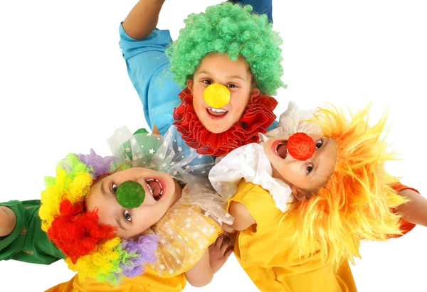 Lustige Clowns — Stockfoto