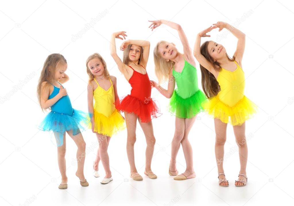 little funny ballet dancers