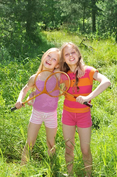 Ragazze sportive attive — Foto Stock