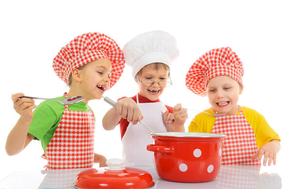 Three little chefs