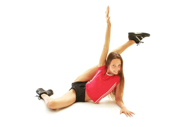 Deportiva chica haciendo ejercicio —  Fotos de Stock