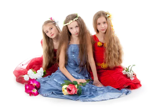 Gruppo di piccole belle ragazze — Foto Stock