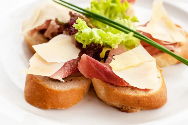 Panino al prosciutto — Foto Stock