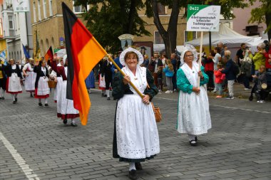 Klaipeda, Litvanya - 15 Temmuz 2022: Avrupa Halk Kültürü Festivali 16 Temmuz 2022 Klaipeda, Litvanya