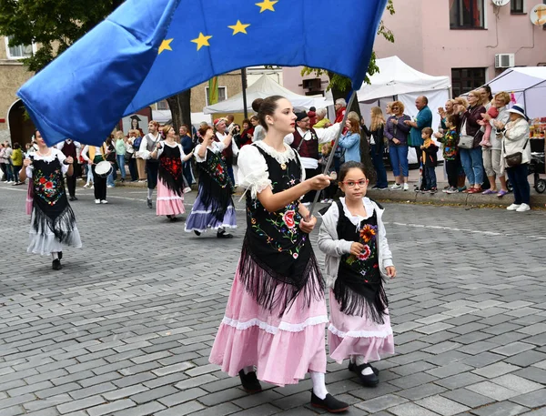 Klaipeda Litva Července 2022 Účastníci Festivalu Evropské Lidové Kultury Europeade — Stock fotografie