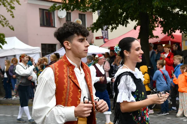 Klaipeda Lituania Julio 2022 Participantes Festival Europeade 2022 Cultura Folclórica —  Fotos de Stock