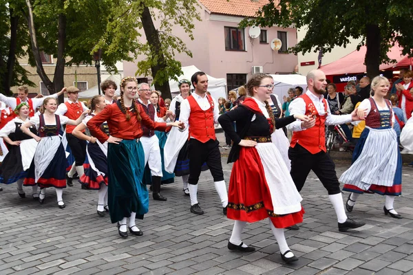 Klaipeda Lituania Julio 2022 Participantes Festival Europeade 2022 Cultura Folclórica —  Fotos de Stock
