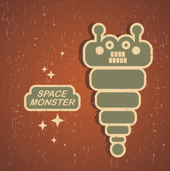 Vintage monster. — Stockvector