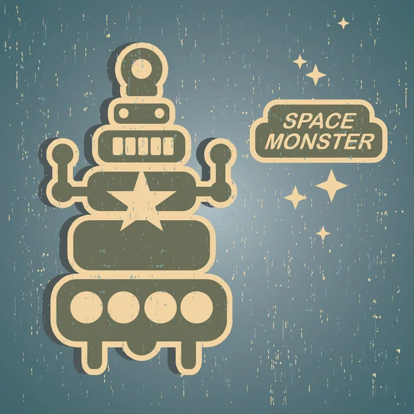 Vintage monster. — Stockvector