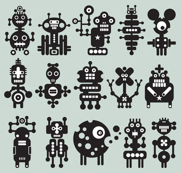 Colección de monstruos y robots # 20 . — Vector de stock