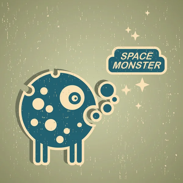 Retro-Monster. — Stockvektor