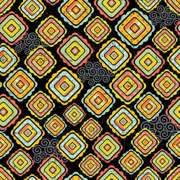 Abstract seamless pattern in bright colors.