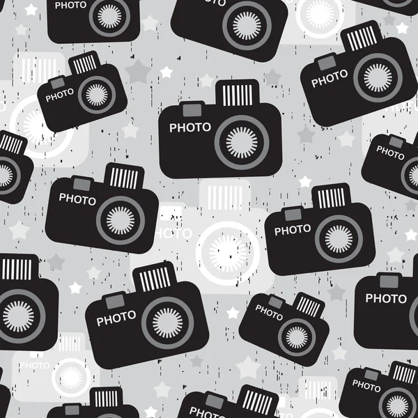 Φωτογραφική μηχανή χωρίς ραφή πρότυπο. — Διανυσματικό Αρχείο