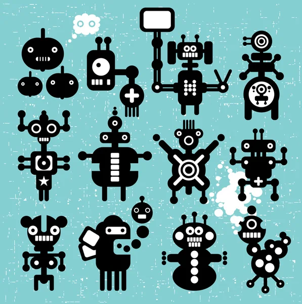 怪物和机器人集合 #21. — 图库矢量图片
