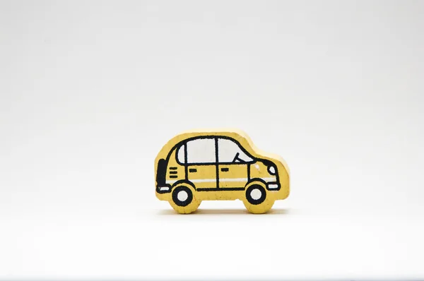 Carro de brinquedo de madeira . — Fotografia de Stock