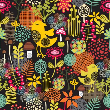 güzel seamless modeli ile şirin kuşları.