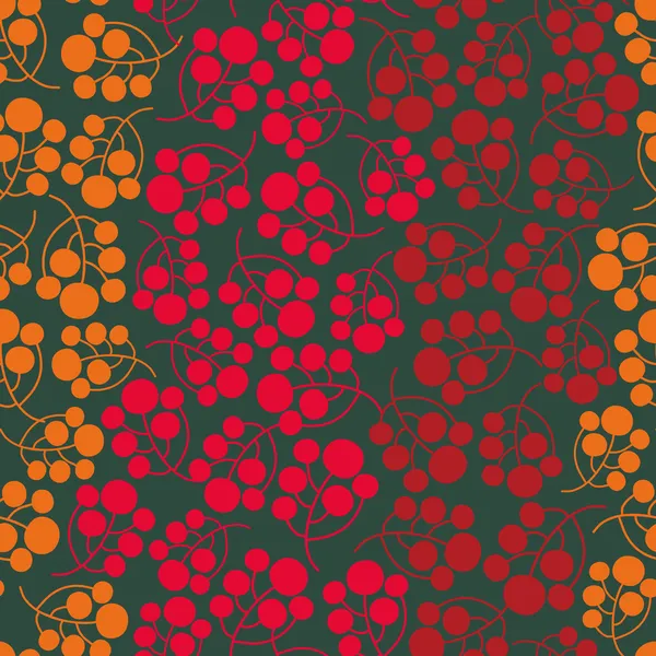 Бесшовный орнамент с ягодами . — стоковый вектор