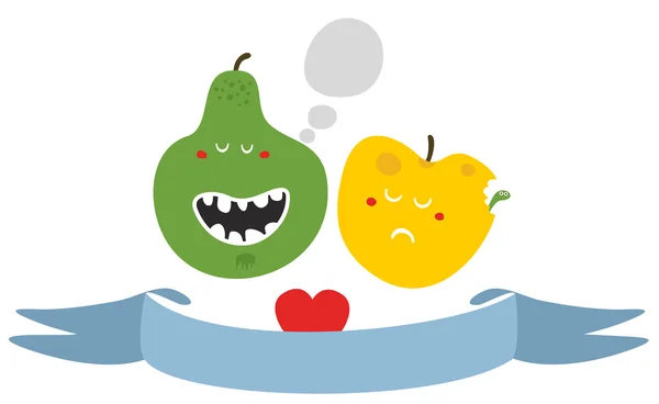 Frutas y verduras raras . — Vector de stock