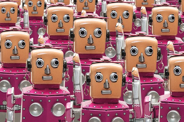 Pattern of robots. — Stock Photo, Image