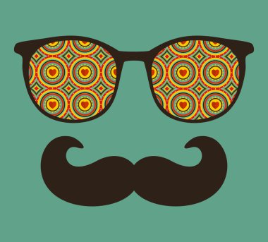 yansıma için yenilikçi Retro güneş gözlüğü.