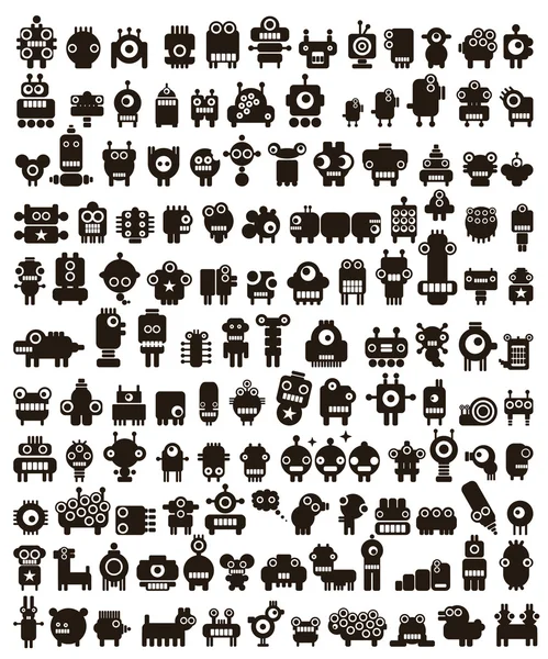 Mega set küçük canavarlar ve robotlar.