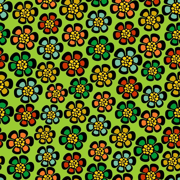 Patrón floral sin costuras. — Vector de stock