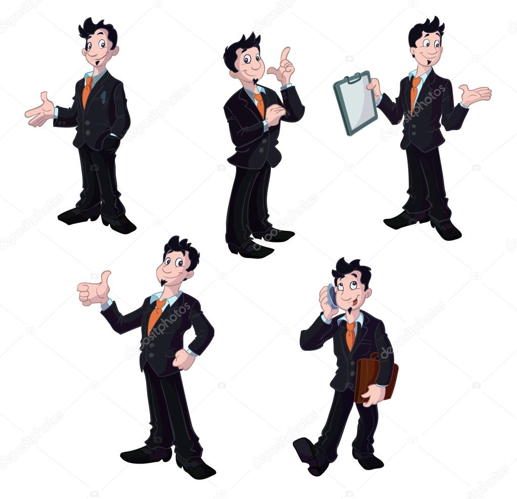 Collection of business men