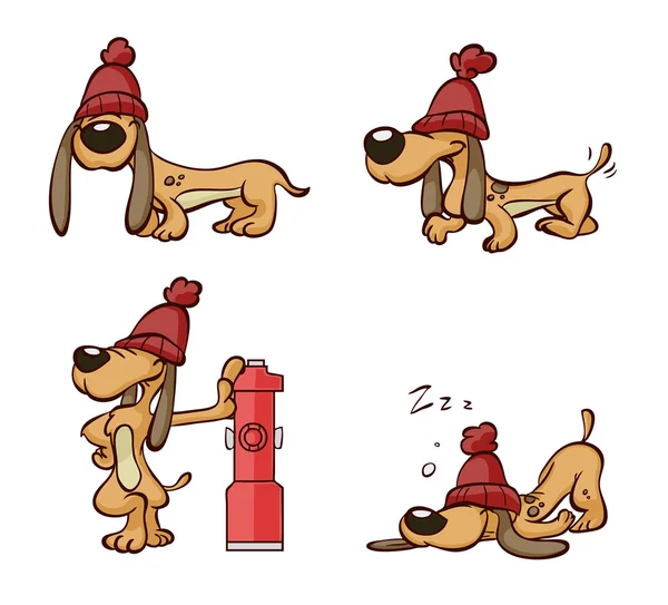 Niedlicher brauner Hund — Stockvektor