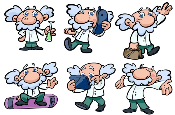 Profesör bilim vektör set