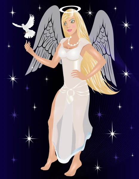 Kostium anioł — Wektor stockowy