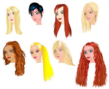 beyaz kadın yüzleri