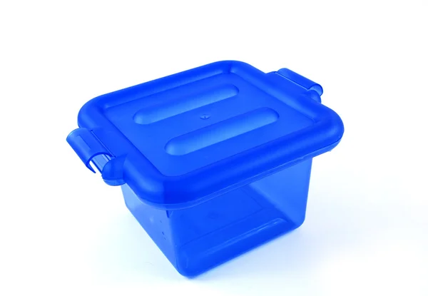 Blue bin — Stock Photo, Image